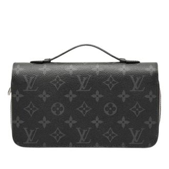 Louis Vuitton Pre-owned Clutches, female, Black, Size: ONE SIZE Pre-owned Long Wallet