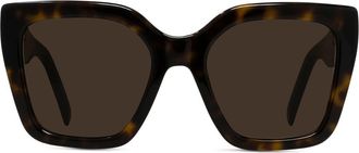 Givenchy Bold 53mm Square Sunglasses in Dark Havana /Brown at Nordstrom