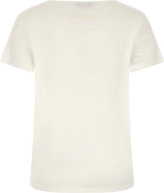 Max Mara Embroidered Cotton Jersey T-Shirt - Cream