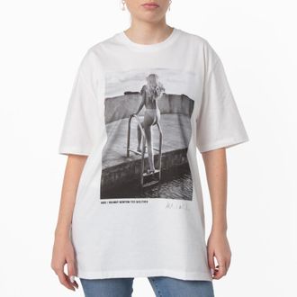 Wolford Ladies Short-sleeve Newton Cotton T-Shirt, Size X-Large