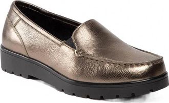 Ara Womens Leather Moccasins In Taiga