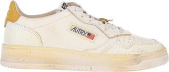 Autry Cream Leather Medalist Super Vintage Sneakers