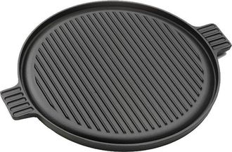 OEM Plancha Universal Redonda De Hierro Fundido Esmaltado Para Barbacoa De Carb&oacute;n, Accesorio Para Barbacoa, 35 Cm, Negra