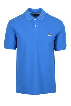 Paul Smith Mens REG FIT ZEBRA POLO BLUE Cotton - Size Medium