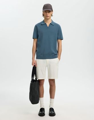 Selected Polo blu miraggio