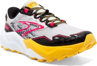 Brooks Caldera 7 Trail Running Shoe in Lunar Rock/lemon Chrome/black at Nordstrom Rack, Size 9