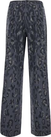 Pinko Womens Pants High-Waist Grey Tech Polyester Trousers