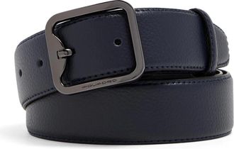 Piquadro 1.4 leren riem met gesp - Heren - Riemen - Blauw - ONE Size - Leer - Accessoires
