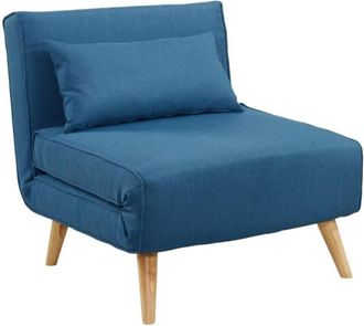 Vente-Unique Vente-unique - Poltrona letto in tessuto Blu - posio