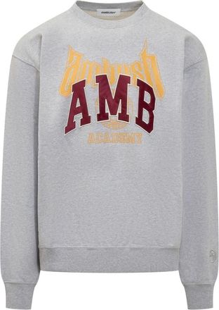 AMBUSH Grey Graphic Crew Neck Sweatshirt