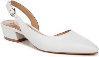 Naturalizer True Colors Banks Slingback Pump in White at Nordstrom, Size 10