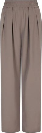 Emporio Armani Broeken, Dames, Bruin, M, Bruine Broek Stijlvol