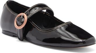 Elle Mariana Mary Jane Flat in Black at Nordstrom Rack, Size 11