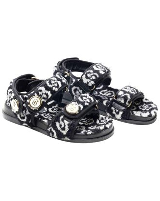 Ferragamo Logo Leather Sandal