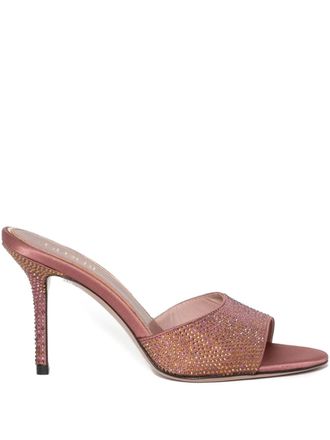 Gedebe Gigi crystal-embellished heeled sandals - Roze