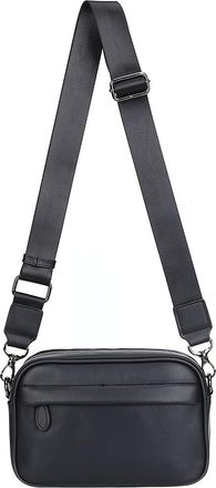 Generic Casual Business Male Messenger Bag Classic Pattern Men Shoulder Crossbody Bag Wide Strap Small Square Plaid Designer for Travel Work Male Sling Bags (