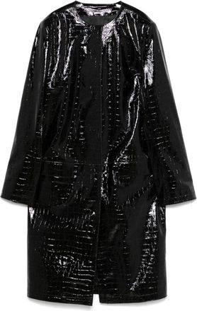 Toteme Lamb Leather Crocodile Texture Jacket