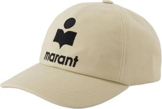 Isabel Marant Tyron Cap - unisex - Accessoires - Beige - Maat: 59 CM Katoen