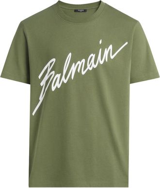 Balmain Hombre, Camisetas, Verde, Talla: S
