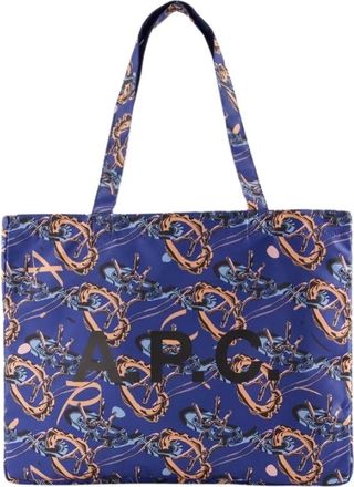 A.P.C. Omkeerbare Shopper Tas - Dames - Shoppers - Blauw - ONE Size - Polyester - Tassen