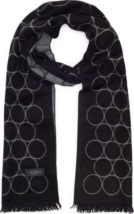Ted Baker Circle Silk Reversible Scarf in Black at Nordstrom Rack