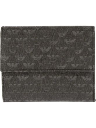 Emporio Armani fold over wallet - Grey