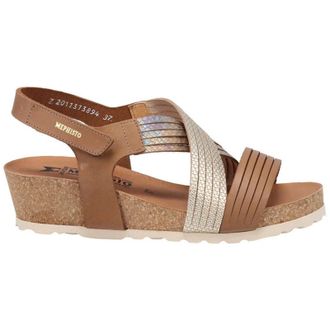 Mephisto Mephisto Renza Leather Womens Hook and loop Sandals - Camel - Size:UK 3.5