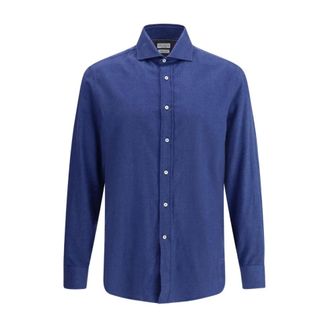 Brunello Cucinelli Hombre, Camisas, Azul, Talla: L