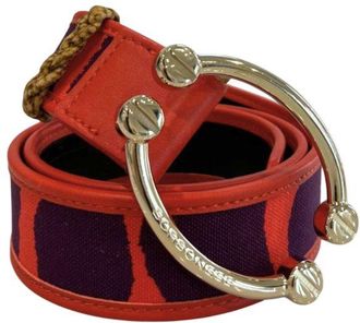 Borbonese Orange Leather Women Womens Belt