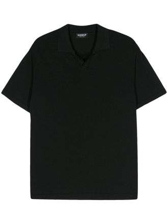 Dondup Katoenen poloshirt - Zwart