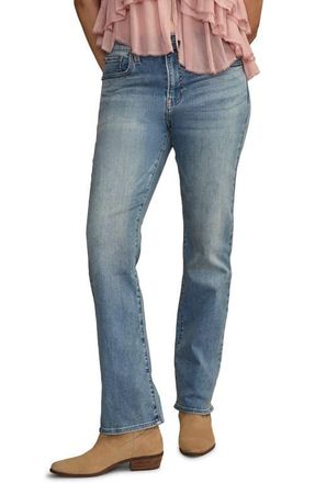 Lucky Brand Curvy High Waist Straight Leg Jeans in Wanderer at Nordstrom, Size 31 X 32