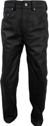 Generic Mens Genuine Leather Pants, Classic Style Trousers, Biker Fashion Bottoms, Sleek Black Leatherwear (UK, Waist & Inseam, 32, 31, Standard, Black)