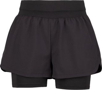 Stoic HelsingborgSt. Performance 2in1 Shorts II Laufshorts f&uuml;r Damen | grau/schwarz