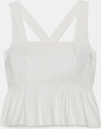 Kate Spade New York Cross-back Peplum Top