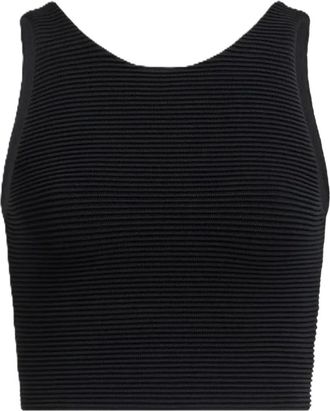 Aje Top Agave crop a coste - Nero