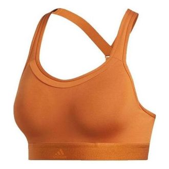 adidas (WMNS) adidas Stronger For It Racer Bra Brown EA3388