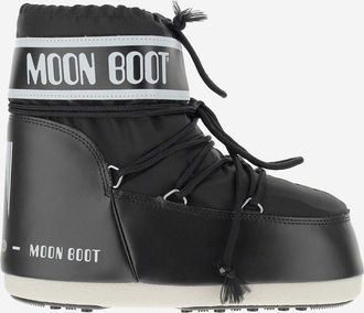 Moon Boot Black Logo Boots