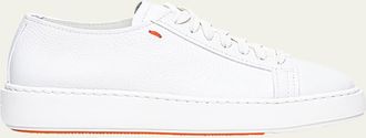 Santoni Anginal Low-Top Leather Sneakers