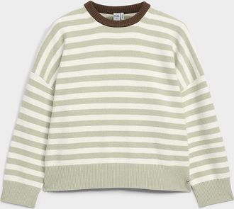 Twik Womens Twin-stripe loose sweater