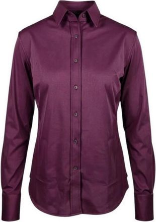 Xacus Sara Kt Jersey Shirt - Dames - Overhemden - Rood - M - Overhemden