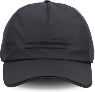 Ermenegildo Zegna Cappello da baseball con placca logo - Blu