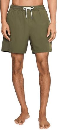 Polo Ralph Lauren Seersucker Traveler Trunk Mens Swimwear Sets Canopy Olive : 2XL, Elastane/Mesh/Polyester