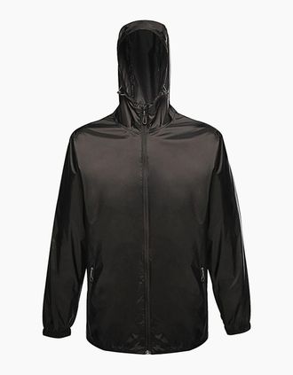 Regatta Mens Regatta Pro Mens Packaway Waterproof Breathable Jacket - Black - Size: 38/Regular