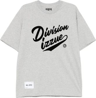 Izzue logo-printed t-shirt - men - Cotton - M - Grey