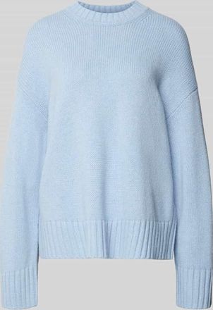 Sams&oslash;e & Sams&oslash;e Oversized Strickpullover mit Rundhalsausschnitt Modell SAKEIKO in Hellblau, Gr&ouml;&szlig;e XL