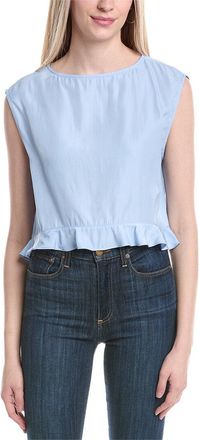 WeWoreWhat Boat Neck Ruffle Top