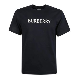 Burberry T-Shirts, male, Blue, Size: L Burberry T-shirts and Polos