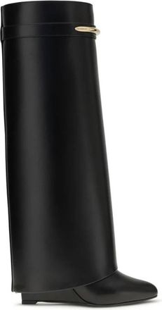 Givenchy Calf Leather Bos Taurus Boots - Dames - Hoge Laarzen - Zwart - 41 EU - Leer - Schoenen