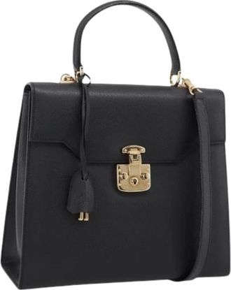 Gucci Pre-owned Vintage Hand Bag - Dames - Vintage Handtas - Zwart - ONE Size - Leer - Vintage