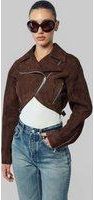 Alaia Cropped Biker Velvet Goat Skin